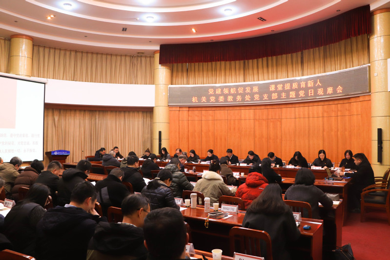 党建领航促发展 课堂提质育新人